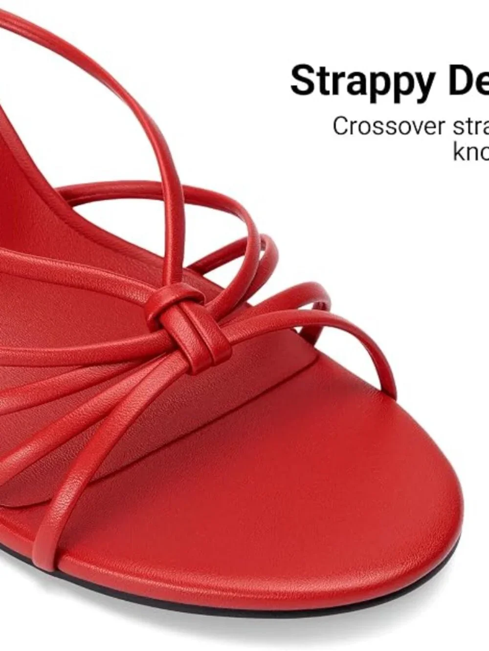 Women's Kitten Strappy Heel Sandals